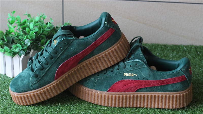 Rihanna Puma Suede Creeper Green